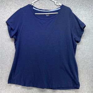Crown & Ivy Deep Blue Short Sleeve Tee